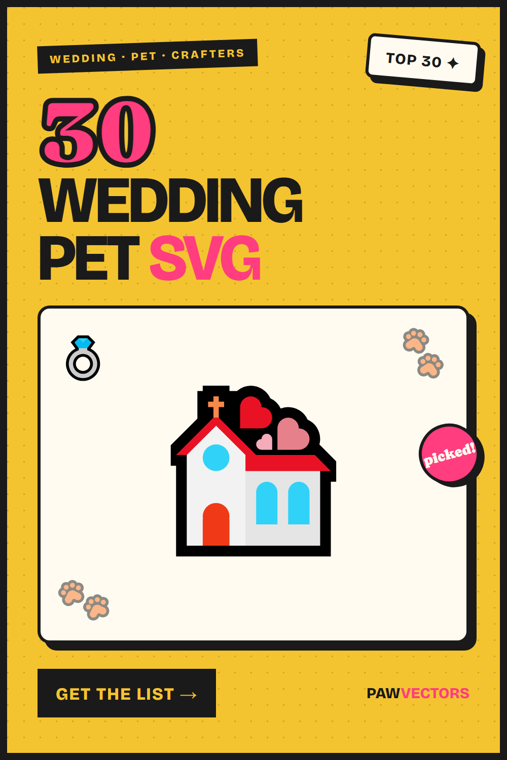 Wedding-Themed Pet SVG: Top 30 Designs for Crafters in 2026