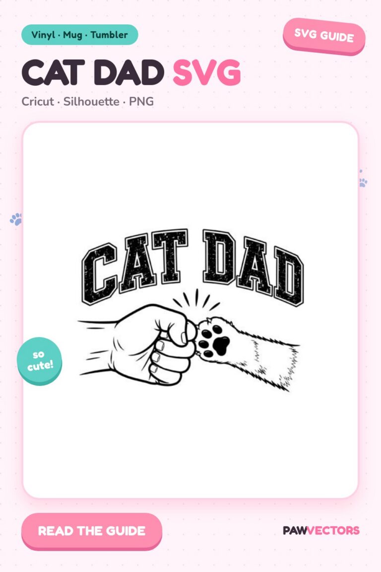 10 Cat Dad SVG Designs for Cricut Crafters