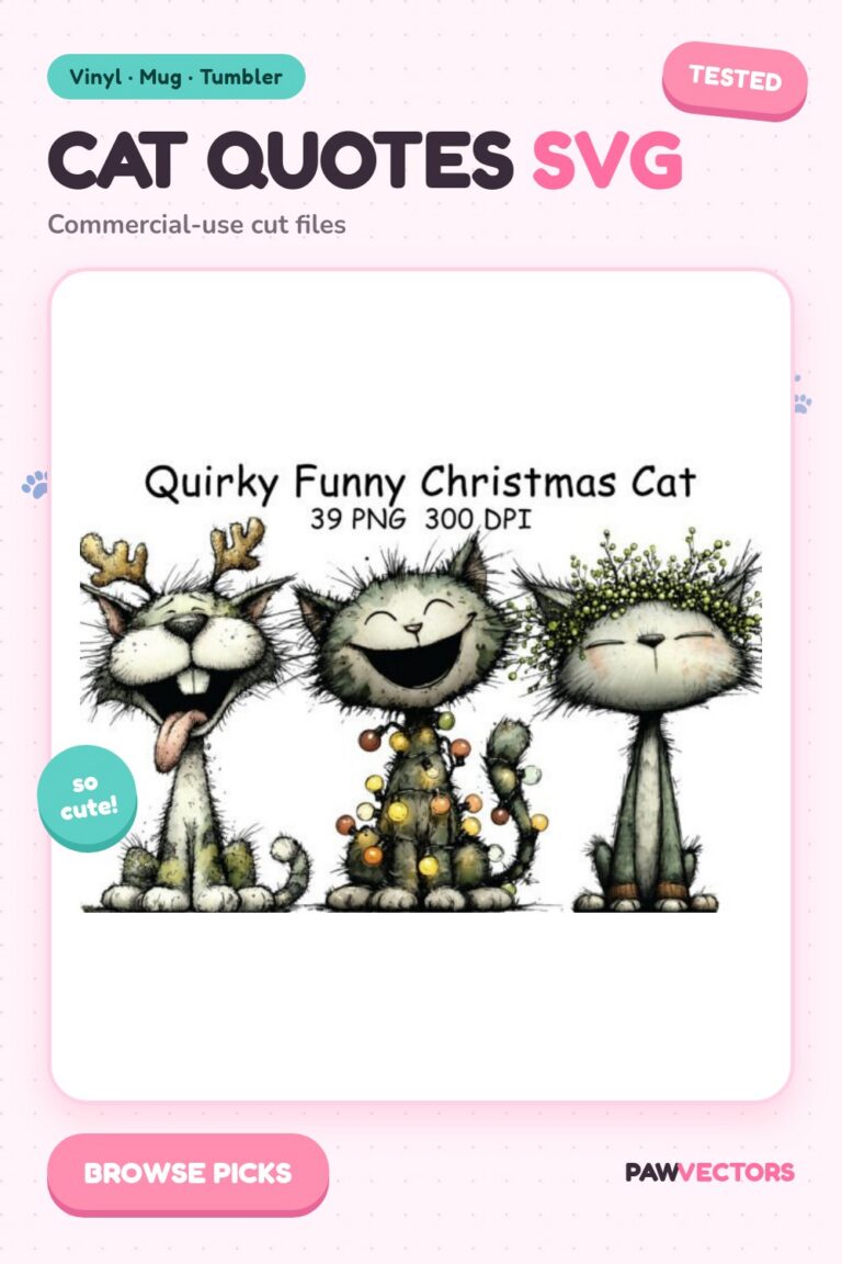 10 Funny Cat Quotes SVG Designs for Cricut Crafters