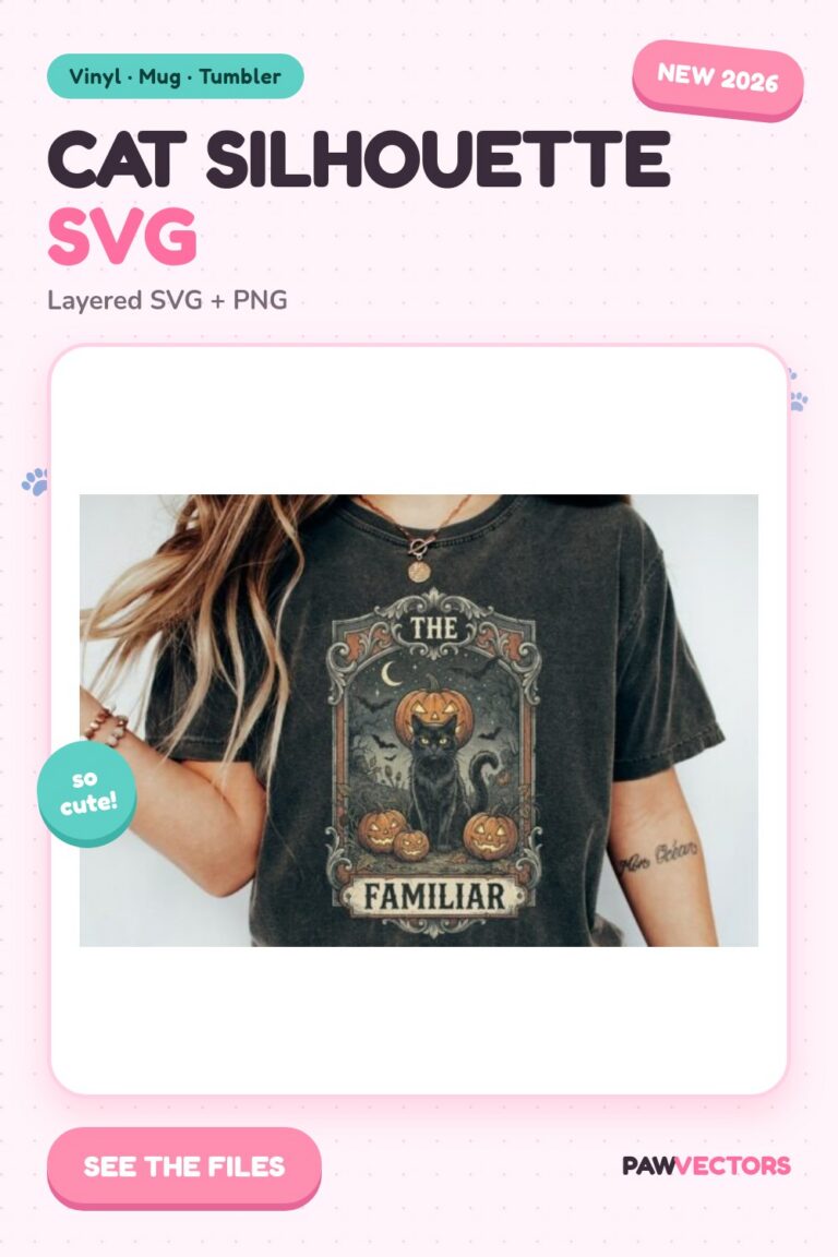 10 Cat Silhouette SVG Designs for Cricut Crafters