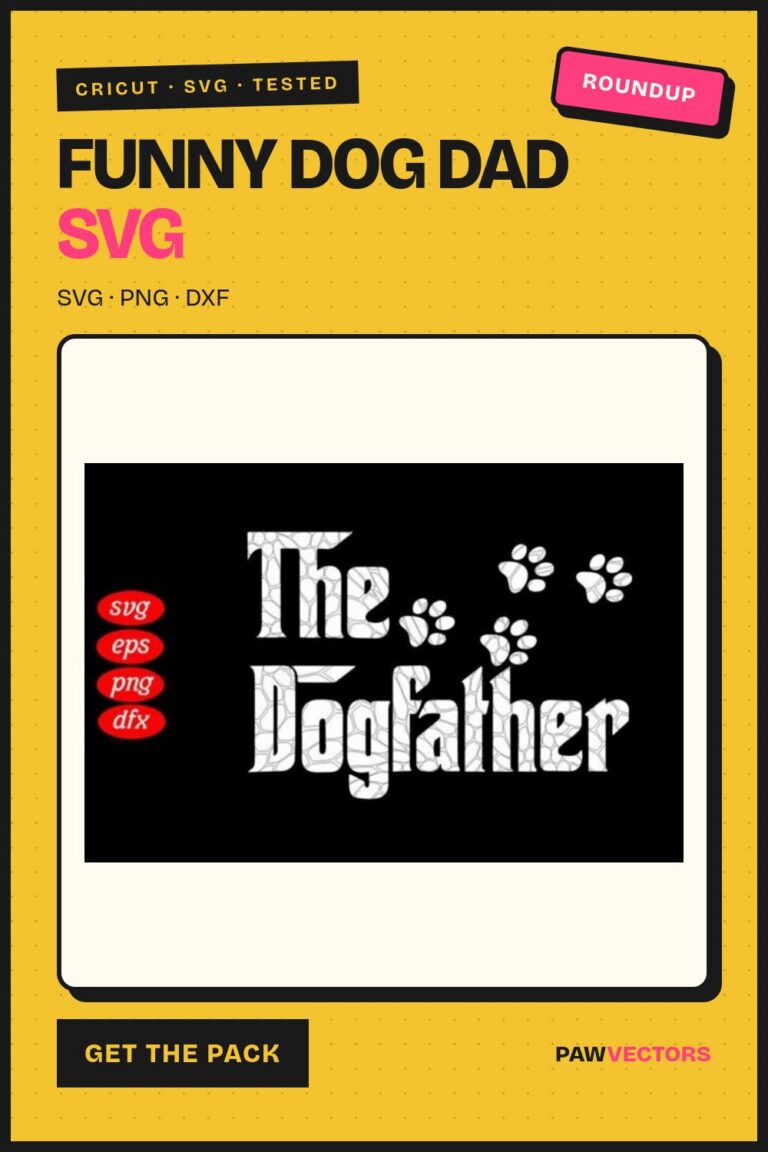 12 Funny Dog Dad SVG Files for Shirts Mugs and Tumblers