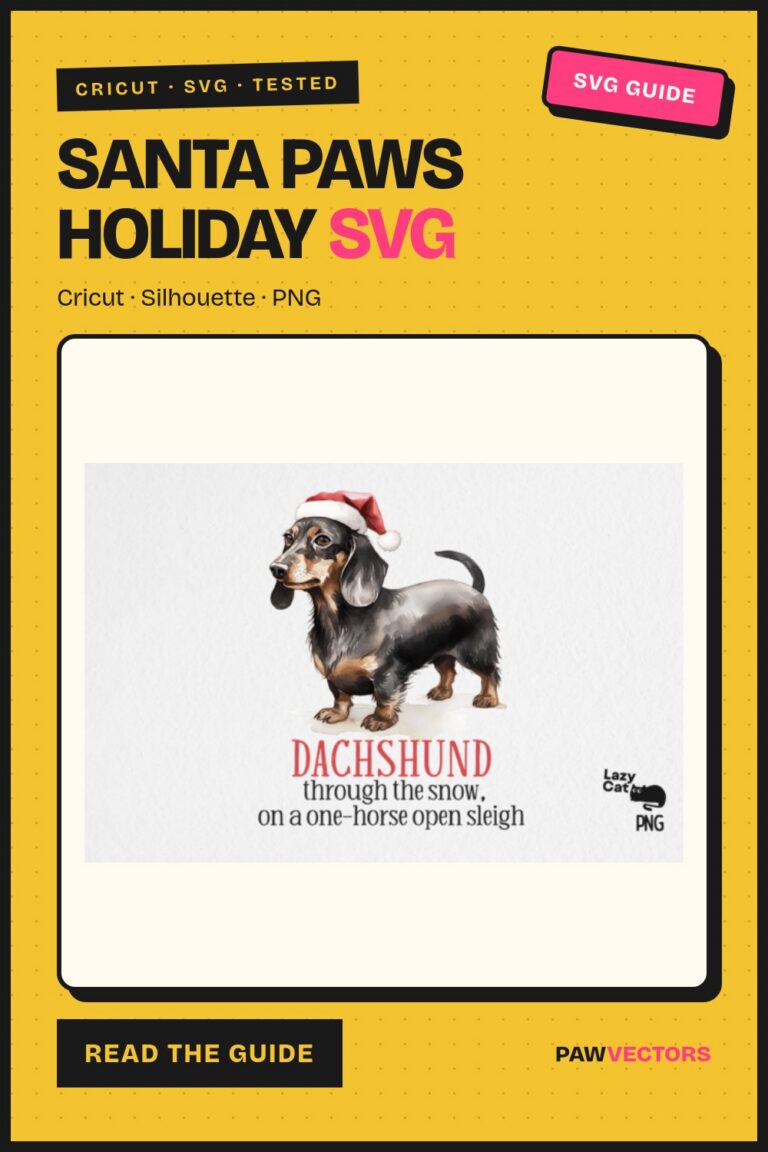 12 Santa Paws SVG Designs for Cricut Crafters Selling Holiday Dog Tees