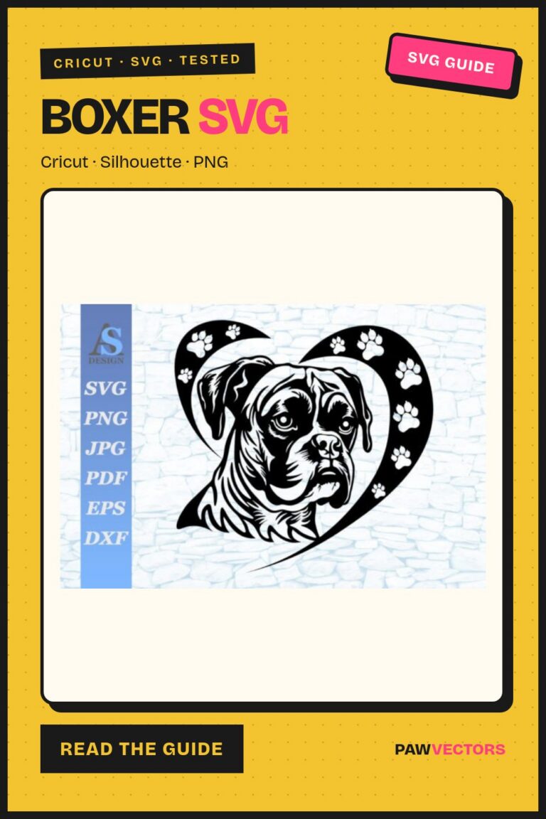 12 Boxer Dog SVG Designs for Cricut Crafters