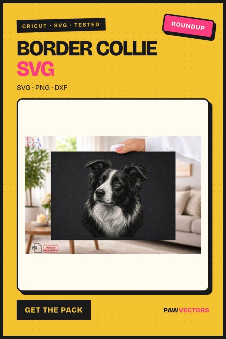 10 Border Collie SVG Designs for Sublimation Sellers