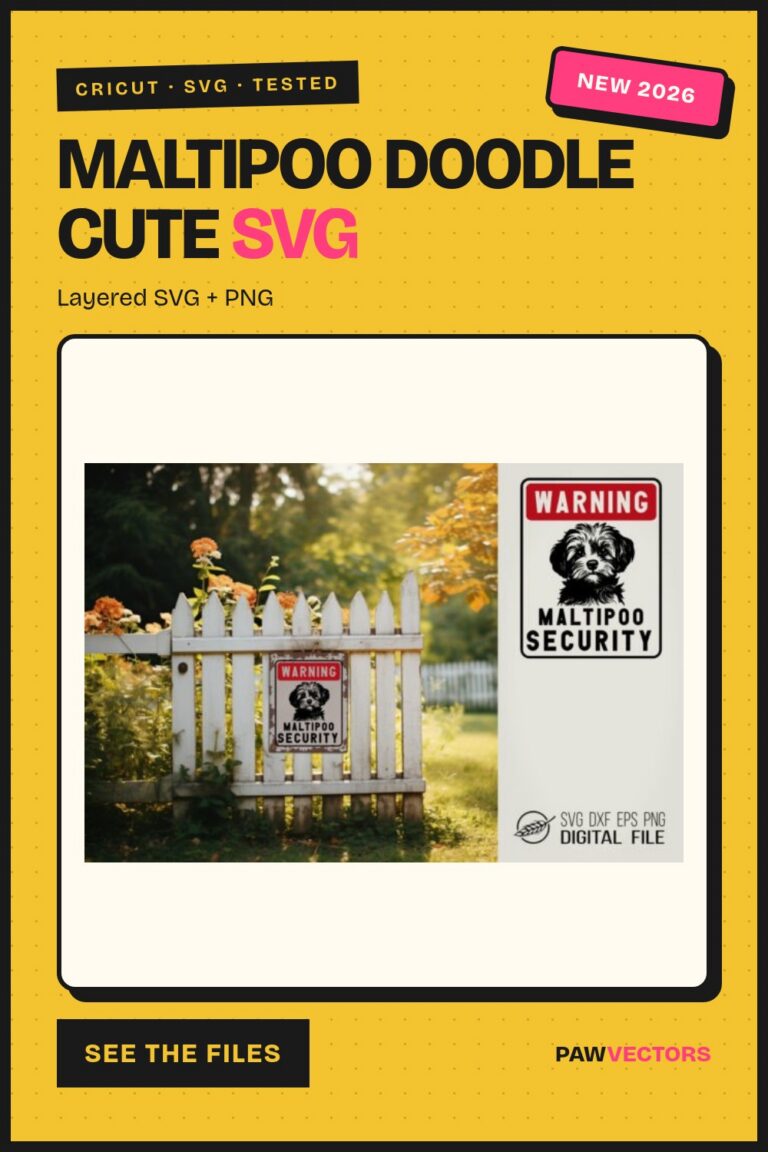 12 Cute Maltipoo Doodle SVG Files for Sublimation