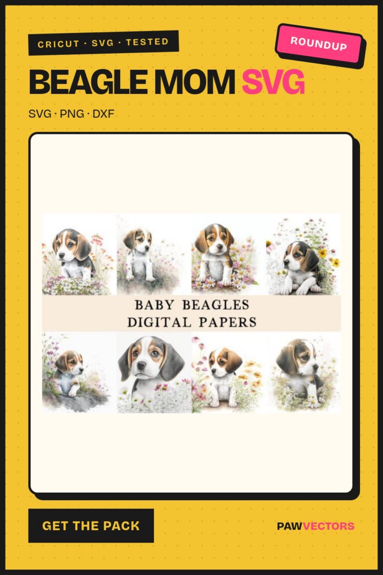 12 Beagle Mom SVG Designs for Cricut Crafters