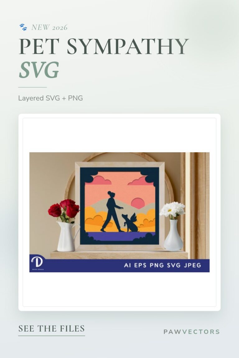 10 Pet Sympathy SVG Designs for Cricut Crafters